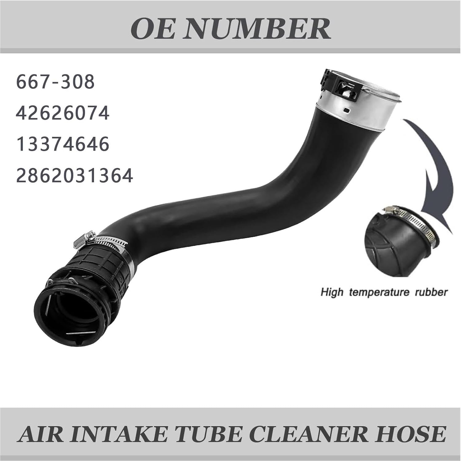 13374646 Turbocharger Intercooler Inlet Hose Fit for 2016 2017 2018 2019 Chevy Cruze 1.4L L4 Replaces#667-308 2862031364 42626074