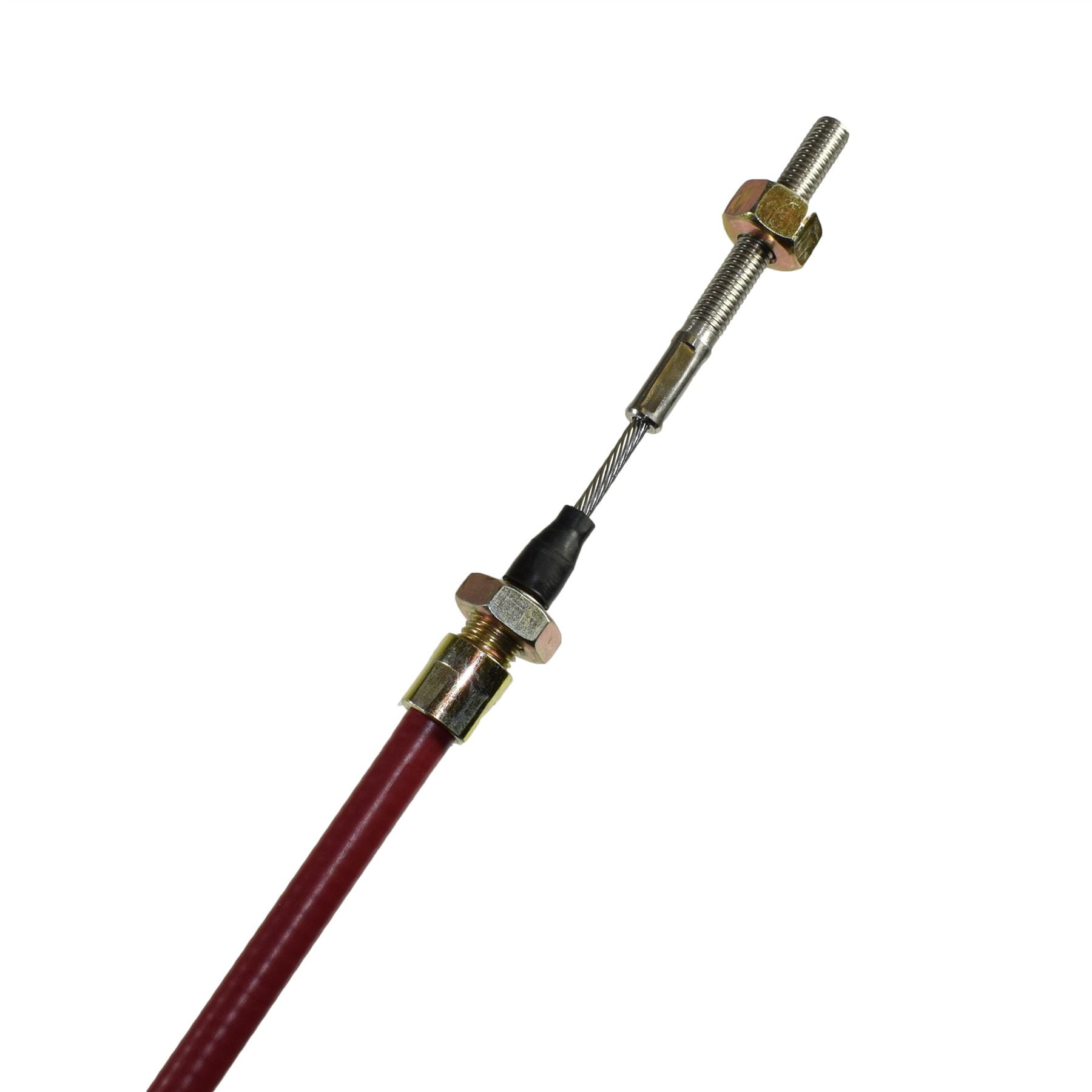 AB Tools 2 x kabel hamulcowy do przyczepy ze stali nierdzewnej do systemów osi węzłowych osłona zewnętrzna 14-30 mm