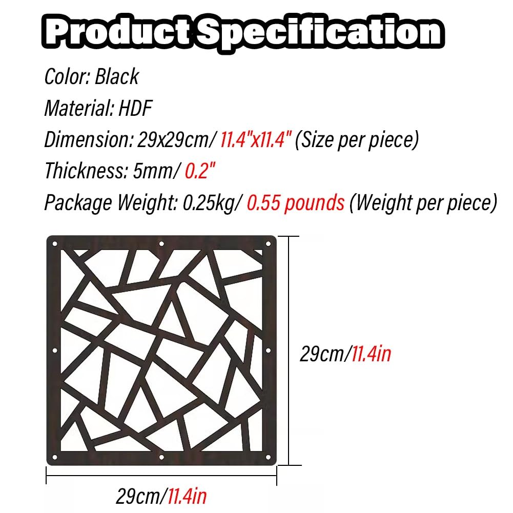 Cloison de séparation de pièce noire à suspendre - Panneau de décoration murale pour chambre à coucher - Pliable - Avec tous les accessoires - Paravent élégant pour séparation de pièce