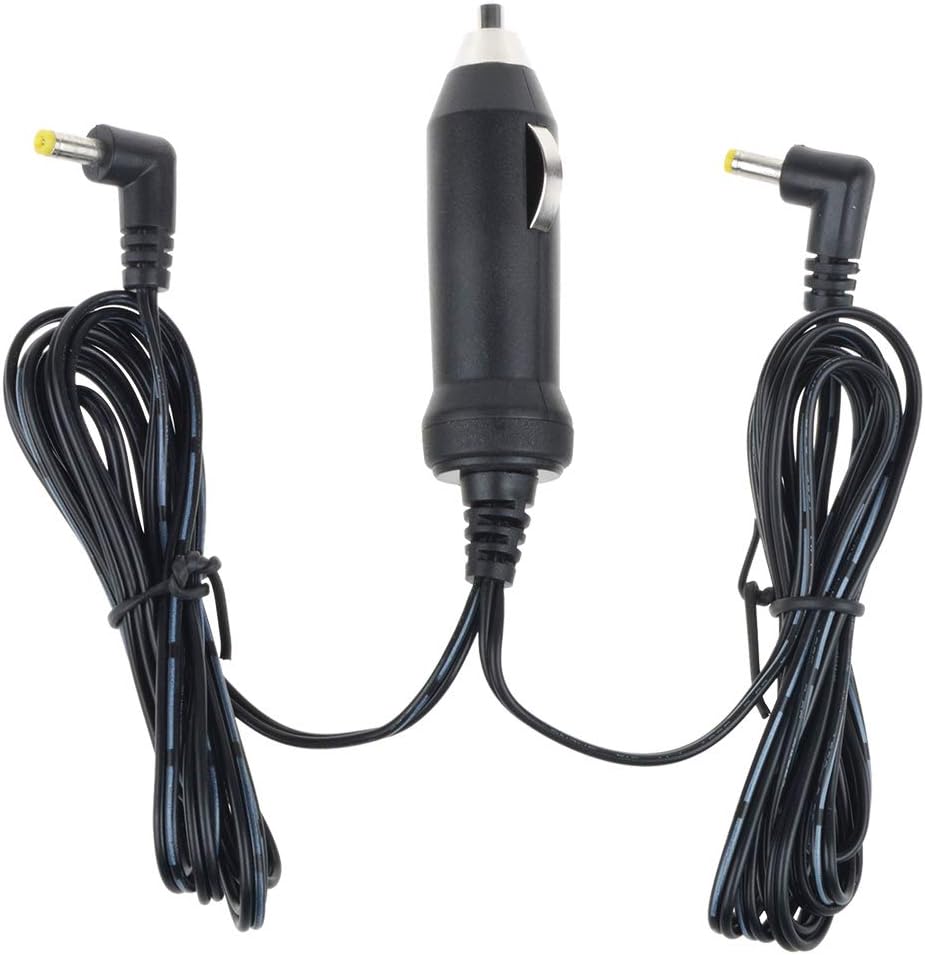 5ft Car Charger Adapter for THZY 9001 9301 Dual Screen DVD Player Power Supply