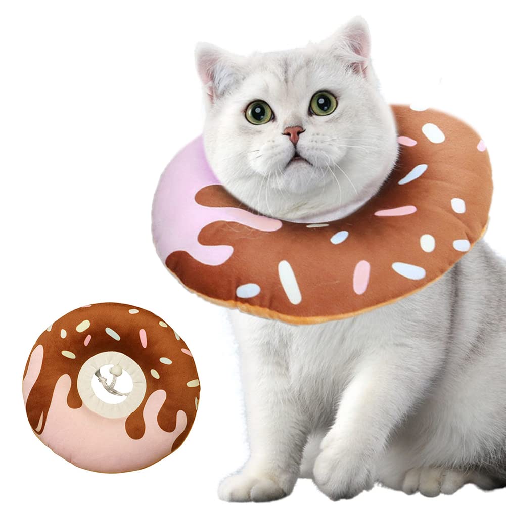 Crazy Bean Collar Isabelino para Gato Perro Ajustable Collares Protector Suave para Mascota Recuperación de Cirugía o Heridas