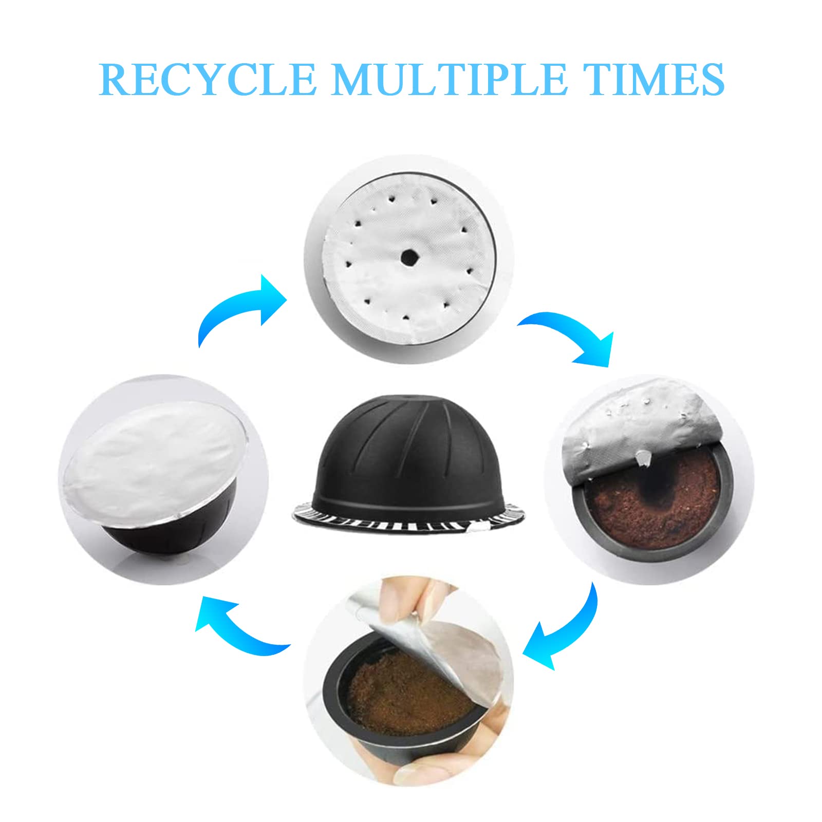 Kit capsule Vertuo riutilizzabili per capsule VertuoLine con