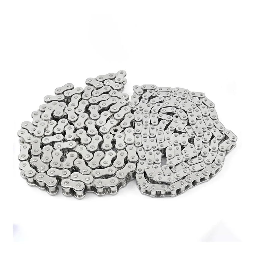 Cadena de transmisión Industrial de 1 Metro, Cadena de transmisión de Rodillo transportador de Paso Corto de Acero Inoxidable 304, 04C 05B 06B 08A 08B 10A 12A(06B-1 Chain)