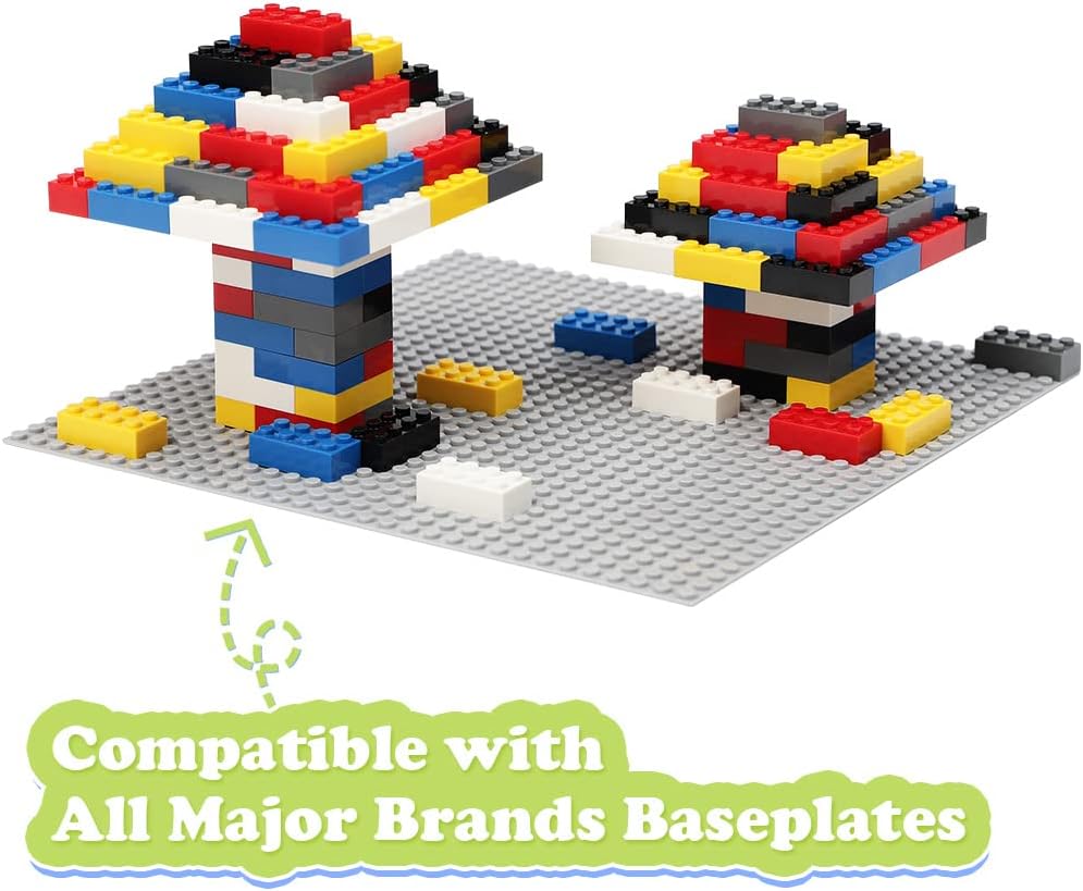 Classic Building Bricks, 240 Piece 2x4 Building Blocks STEM Creative Building Toys, 100% Compatible with All Major Brands, Building Bricks Play Set for Kids Age 6+ (Multicolored)