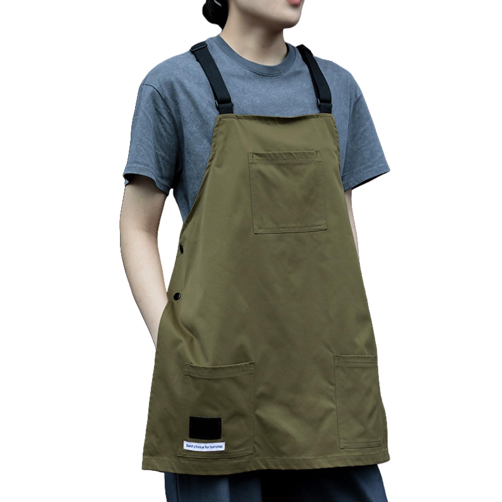 Generisch Professionelle Utility Schürze aus Polyester mit Aufbewahrungstaschen, Schürzenweste für Restaurantpersonal, Friseur, Baristas, Werkzeugarbeiten