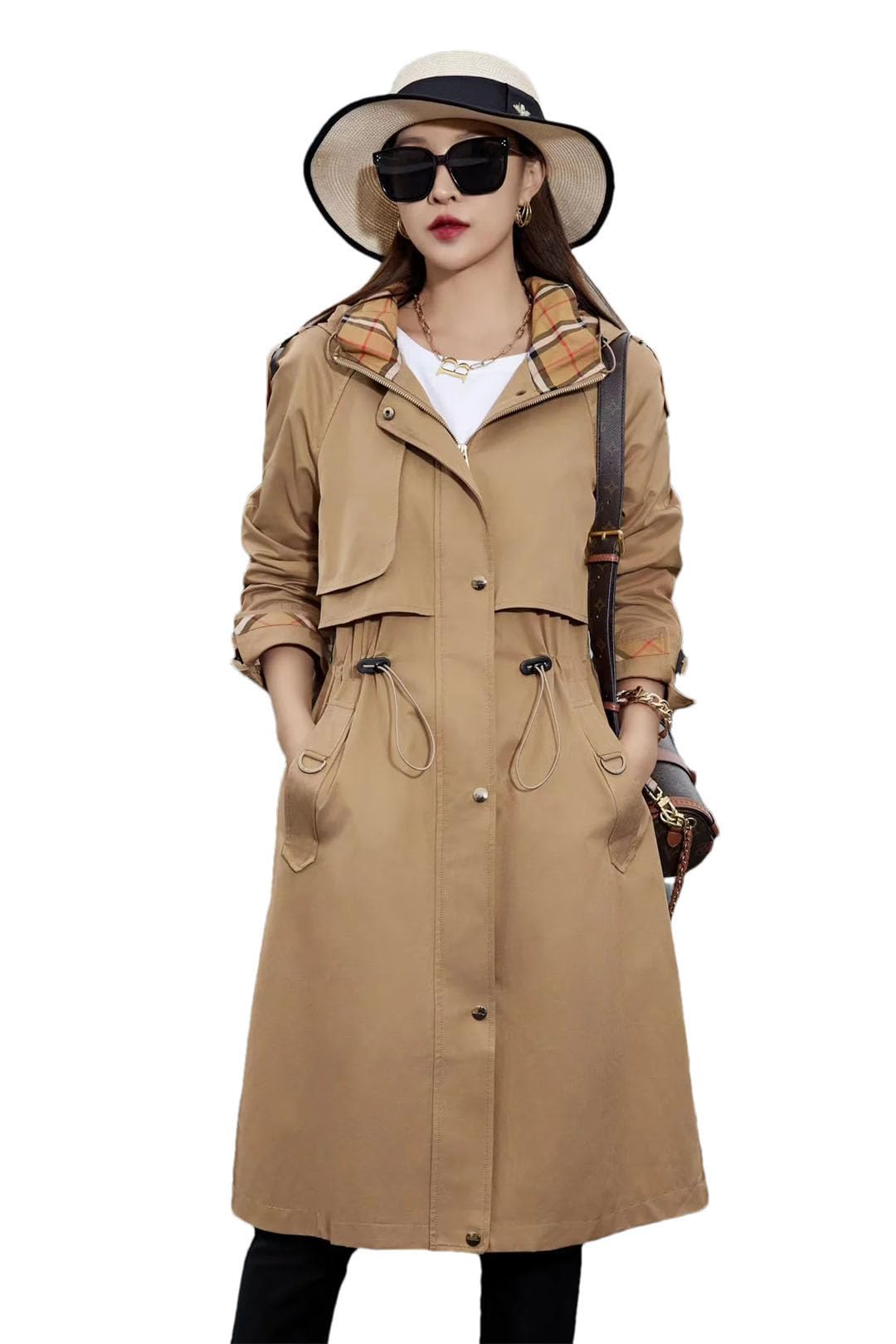 Womens Arrival Cotton Long Slim Fit Trench Coats For