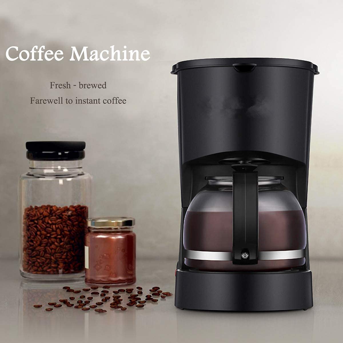 CUNTO Macchina per caffè americano completamente automatica TEmkin, ora di appuntamento a temperatura regolabile, filtro permanente per preparare caffè moka e cappuccino
