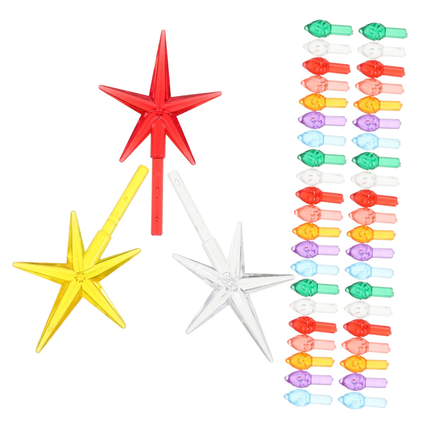 Generic 103 Pcs Christmas Tree Lighting Christmas Tree Decorations Bulbs Centerpieces Xmas Ornaments Xmas s Light up Star Topper Stars Ceramic Lights Plastic