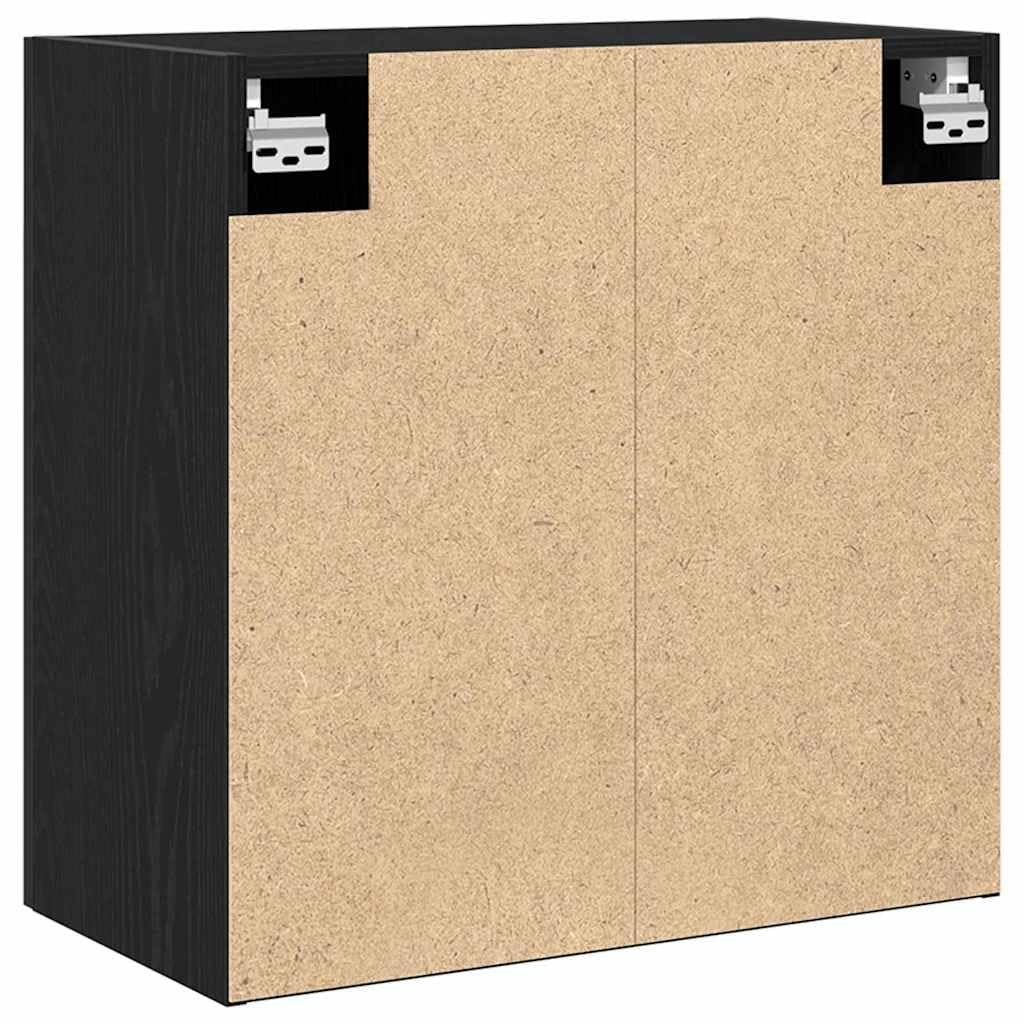 Générique Mobile da parete moderno, 60 x 30 x 60 cm, in legno di ingegneria, armadio portaoggetti con ripiani e maniglie a barre, design rettangolare minimalista per soggiorno