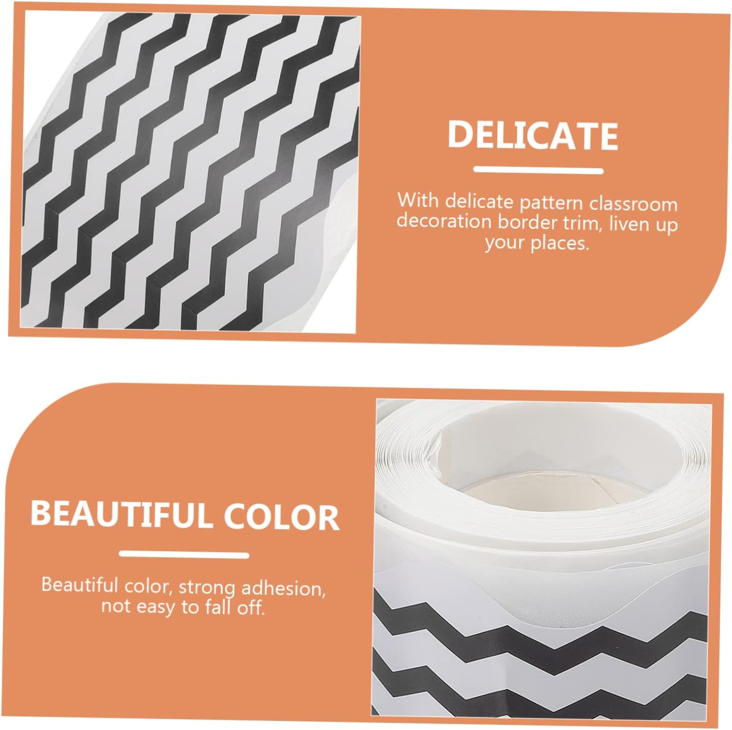 HOODANCOS 2 Rolls Bulletin Board Border Classroom Removable Adhesive Border Sticker for Diy Craft Scrapbooking 9 61SuWsN8rtL. AC SL1500