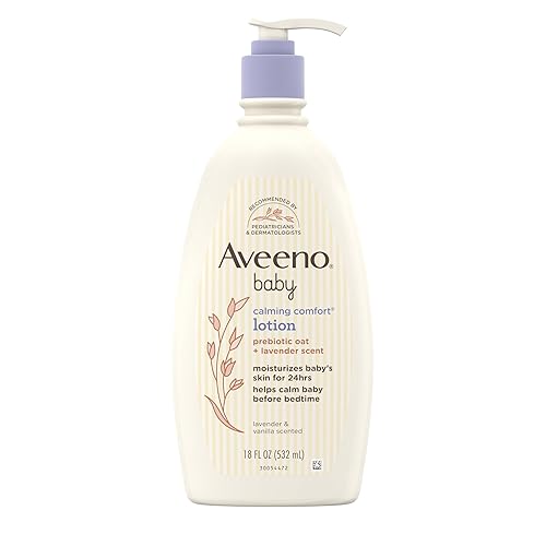 Aveeno Baby Confort Loción hidratante calmante con lavanda vainilla y avena natural 18 fl oz