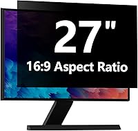 Vista 7 de Protector de pantalla de privacidad para computadora de 20 pulgadas con HP Dell Acer Asus Samsung LG y más, filtro de protección de seguridad