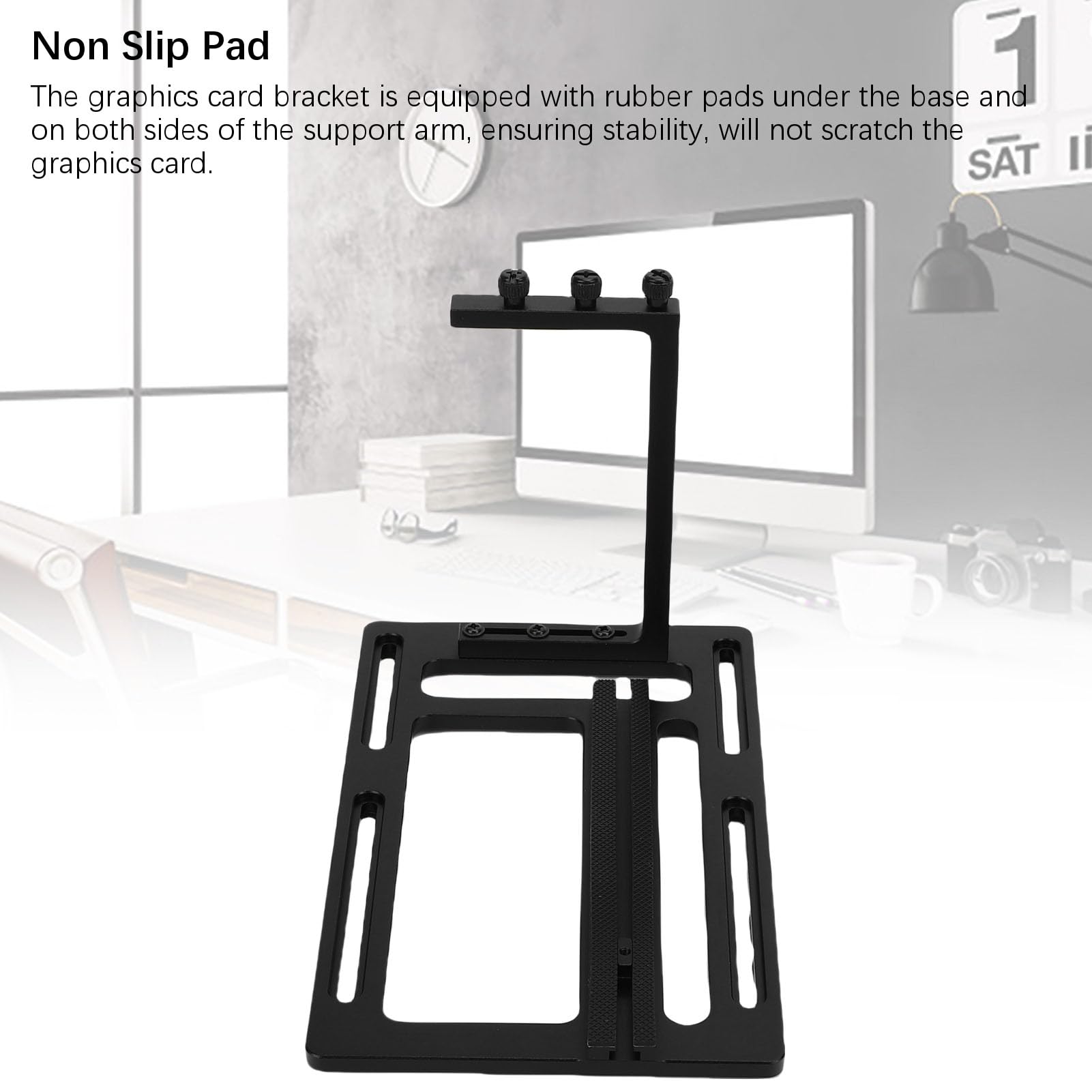 Yosoo Health Gear Staffa GPU Staffa di Supporto GPU in Lega di Alluminio Supporto per Scheda Grafica Anodizzato CNC per RTX 3090 3080 3070 3060 Ti 6900 XT 6800 per PC da Gioco Build