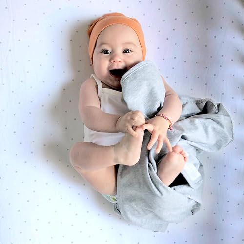 Miniatura 3 de Fundas para cambiador, sábanas para cuna, paquete de 2 unidades, 100% algodón de jersey para bebé, niño o niña (lunares grises)