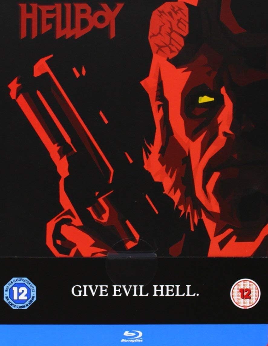 Hellboy (Blu-ray + UV) (Steelbook) (Uncut | Region Free Blu-ray | UK Import) - A Film by Guillermo del Toro