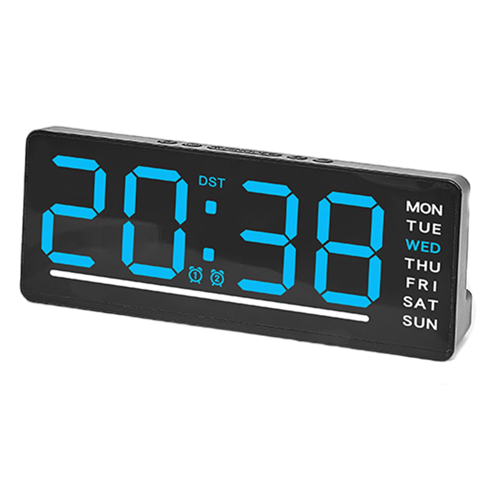 Buxuaaaa Functional Digital Clock with DC5V1A Power Supply and Battery for Reliability Timekeeping in Any Setting Alarm Clock LED Display