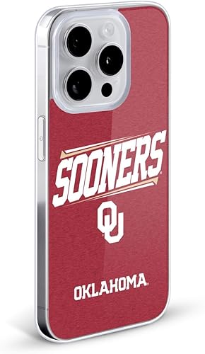 Miniatura 2 de Head Case Designs Funda de gel de doble barra con licencia oficial de la Universidad de Oklahoma OU protección de grado militar compatible con Apple