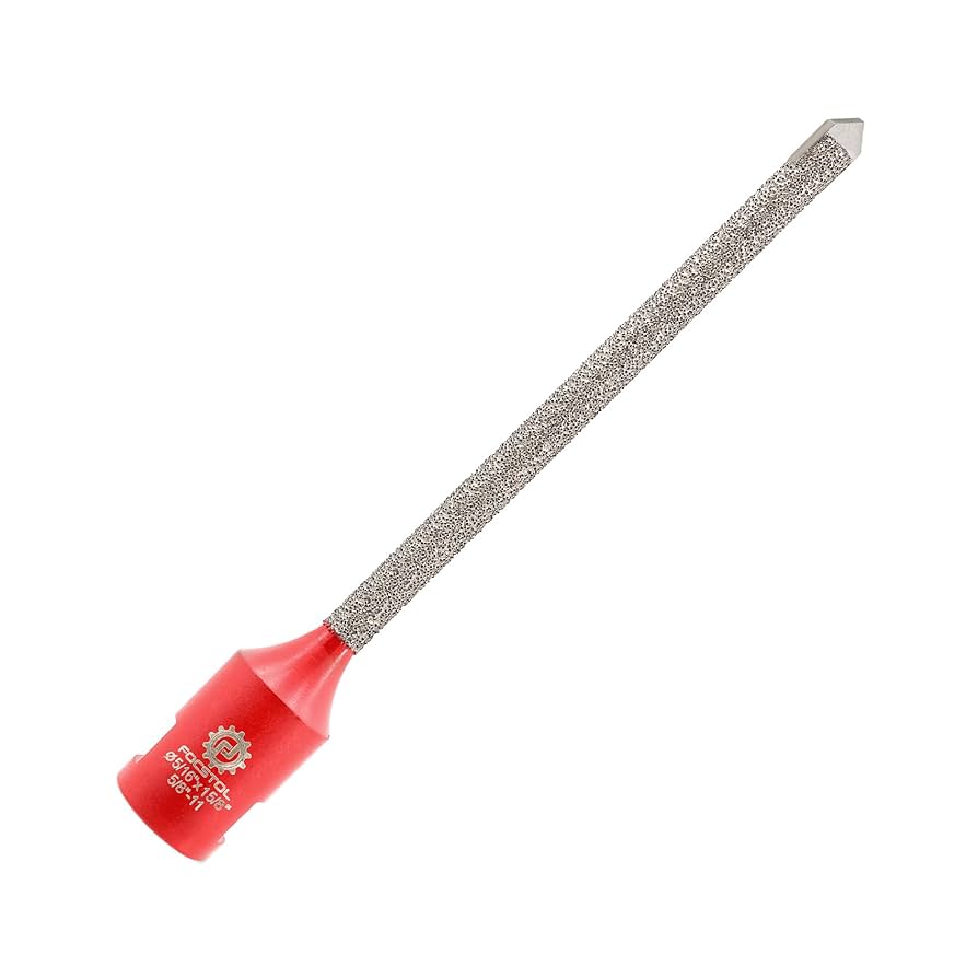 Diamond Mortar Raking Bit,BRSCHNITT 5/16 Inch X 4 Inch Diamond Mortar Router With 5/8-11 Thread For Mortar Raking Tuck Pointing Granite Marble Concrete Masonry Stone Removals (8x100mm