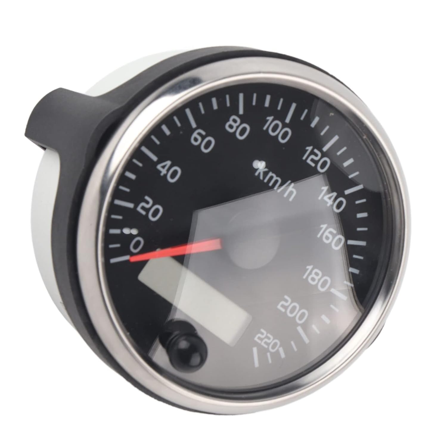 Speedometer Gauge, 316 Stainless Steel Plastic Easy Installation Speedometer for Car Car for 12V 24V Truck Boat Motor