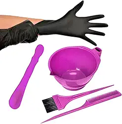 Kit Tintura Para Coloração Com Espátula e Par de luvas