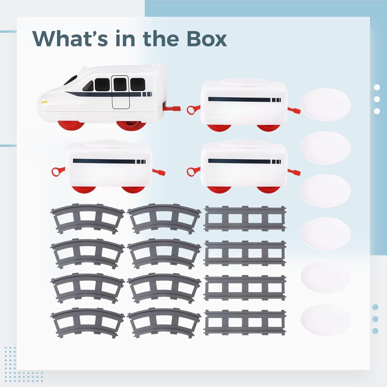 Rotating Sushi Conveyor Belt Train Set, 32.1 X 16.9 X 0.6 in Table, Food Train, 12 Tracks, Pretend Play Toy, 1 Locomotive, 3 Cars, 6 Plates