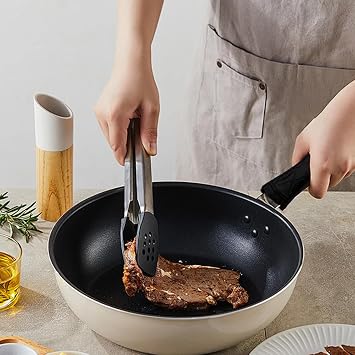 Cast Iron Handle Cover 2 Pcs Cast Irons Skillet Handle Covers, Pot Holders Heat Resistant, Cast Irons Handle Sleeve, Pot Handle Cover, Pan Handle Sleeve for Kitchen Cooking Baking BBQ Cookwares Black