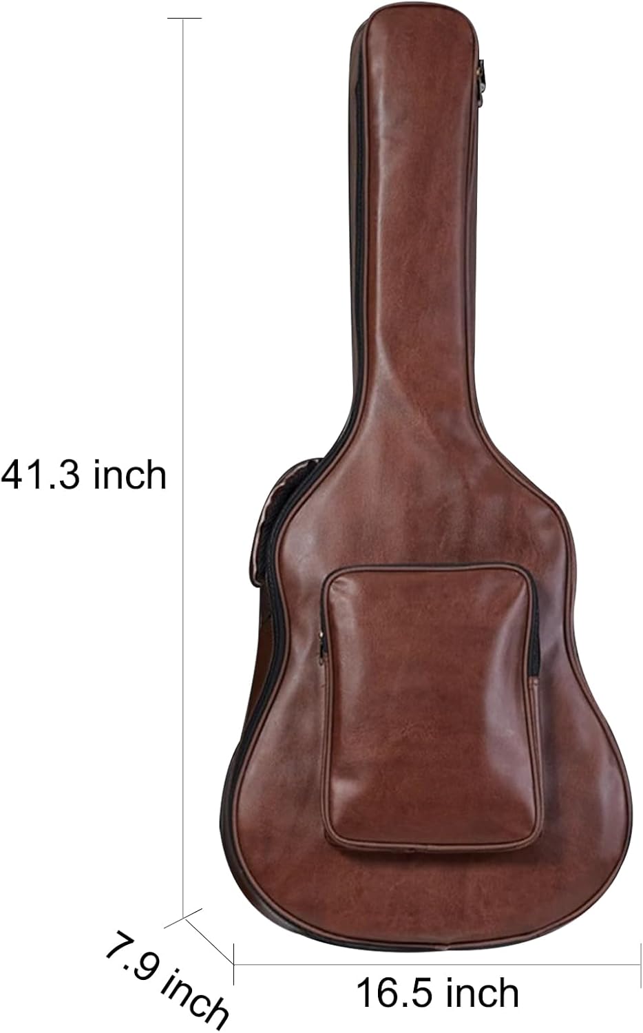 41 Inch Acoustic Guitar Bag,Water-Resistant Lightweight Acoustic Guitar Case 0.5 In Extra Thick Sponge Padded for Acoustic Classical Guitar Large Front Pocket & Ergonomic Straps