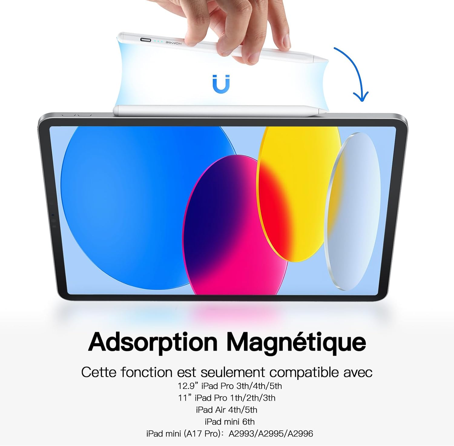 Hommie iPad Stylus magnetic attachment