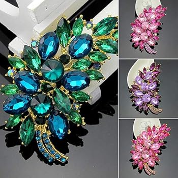 Broche Oranje Roze Bloem Bruiloften Broches Vrouwen Metalen Emaille Bloem Broche Pins Geschenken (Metaal kleur