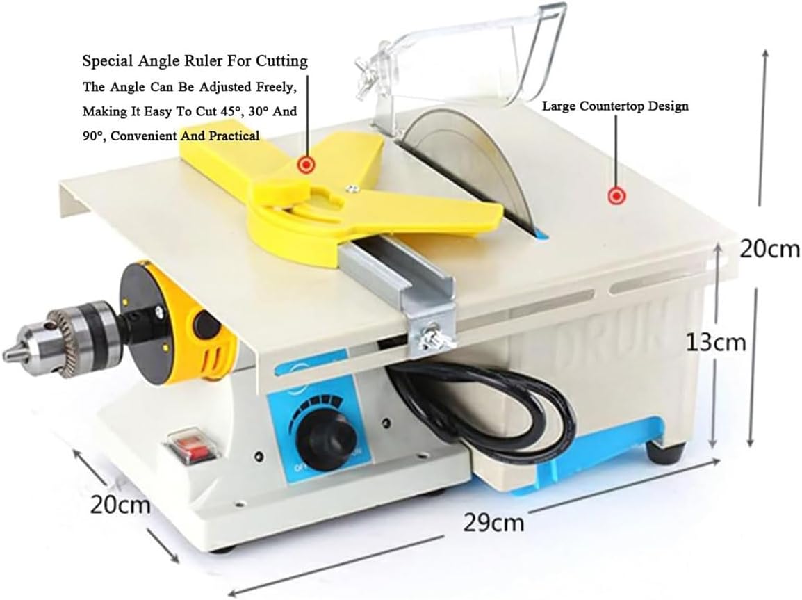Multifunctional Jewelry Buffer Polisher,Countertop Polishing Buffing Machine with Polishing Accessories, Speed 0-10,000 RPM Adjustable, Polishing Wheel Diameter 75mm, for Office, Shop