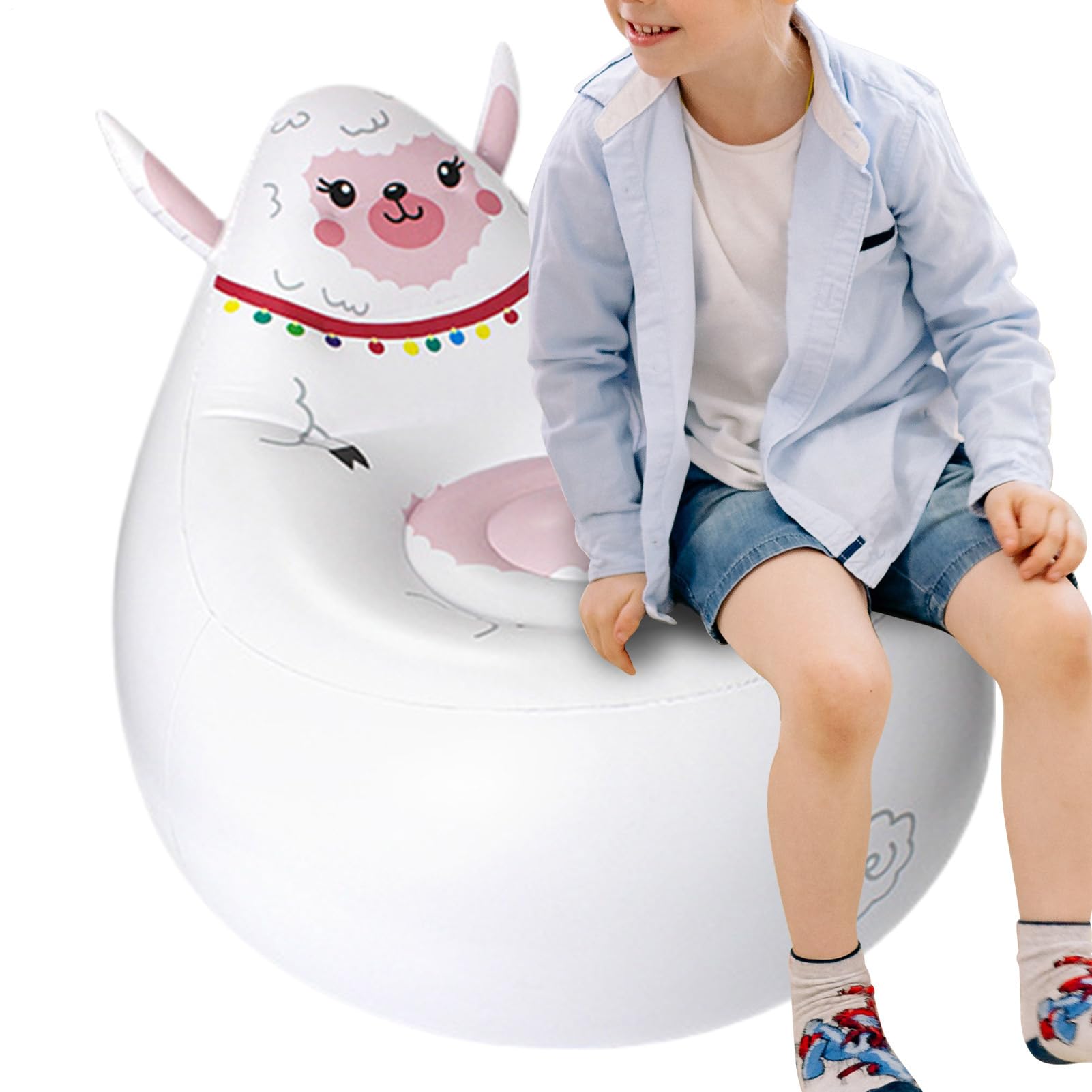 Canapé gonflable enfant pliable contre l'inconfort en camping