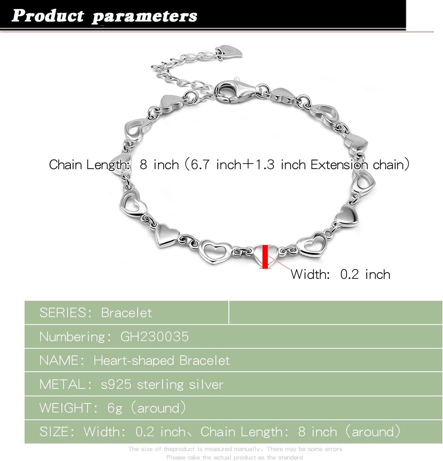 Dankadi 925 Sterling Silver Infinity Love Heart Link Bracelets Women Cute Animal Little Rabbit Bangle Jewelry Gifts For Wife Her,6.7in +1.3in Extender Chain - Image 3