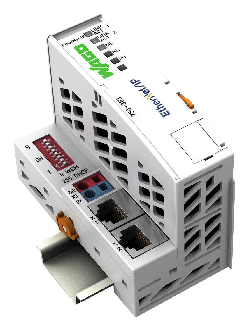 WAGO - 750-363 - FIELDBUS Coupler ENET/IP, 64 I/O, 24VDC