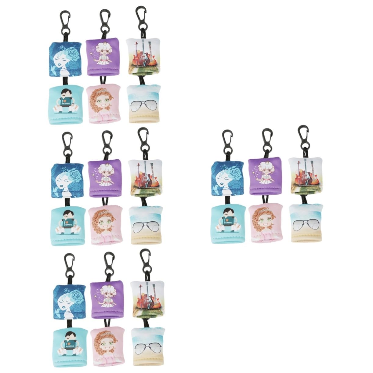 KOMBIUDA 24pièces Lingettes Nettoyantes Pour Écran Et Avec Porte-clés Chiffons De Nettoyage Multifonctions Pour Appareils Électroniques Téléphones Et Caméras