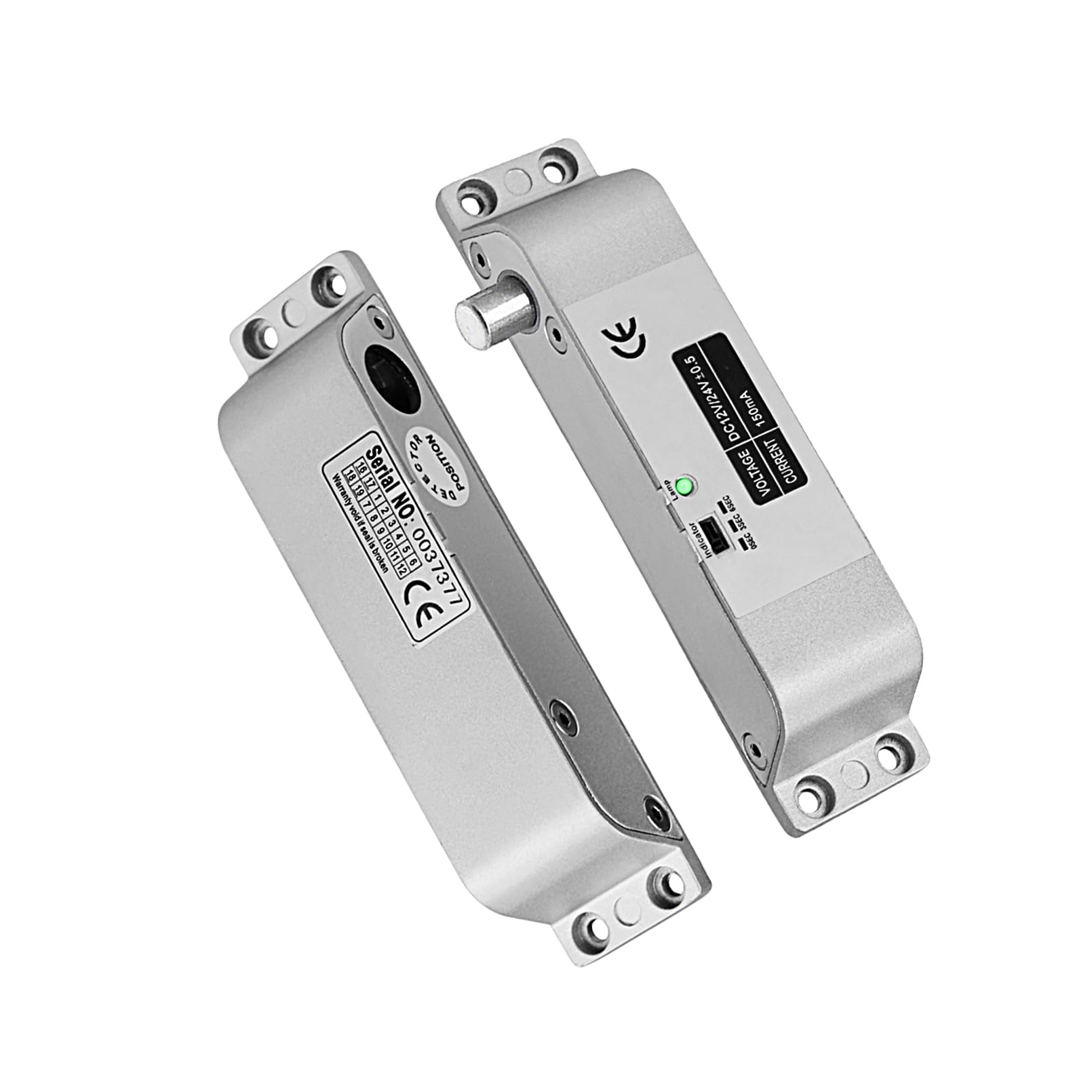 Perno de Bloqueo Eléctrico de Metal para Puerta, DC 12V, Modo NC a Prueba de Fallos, Compatible con Sistema de Control de Acceso, Plata