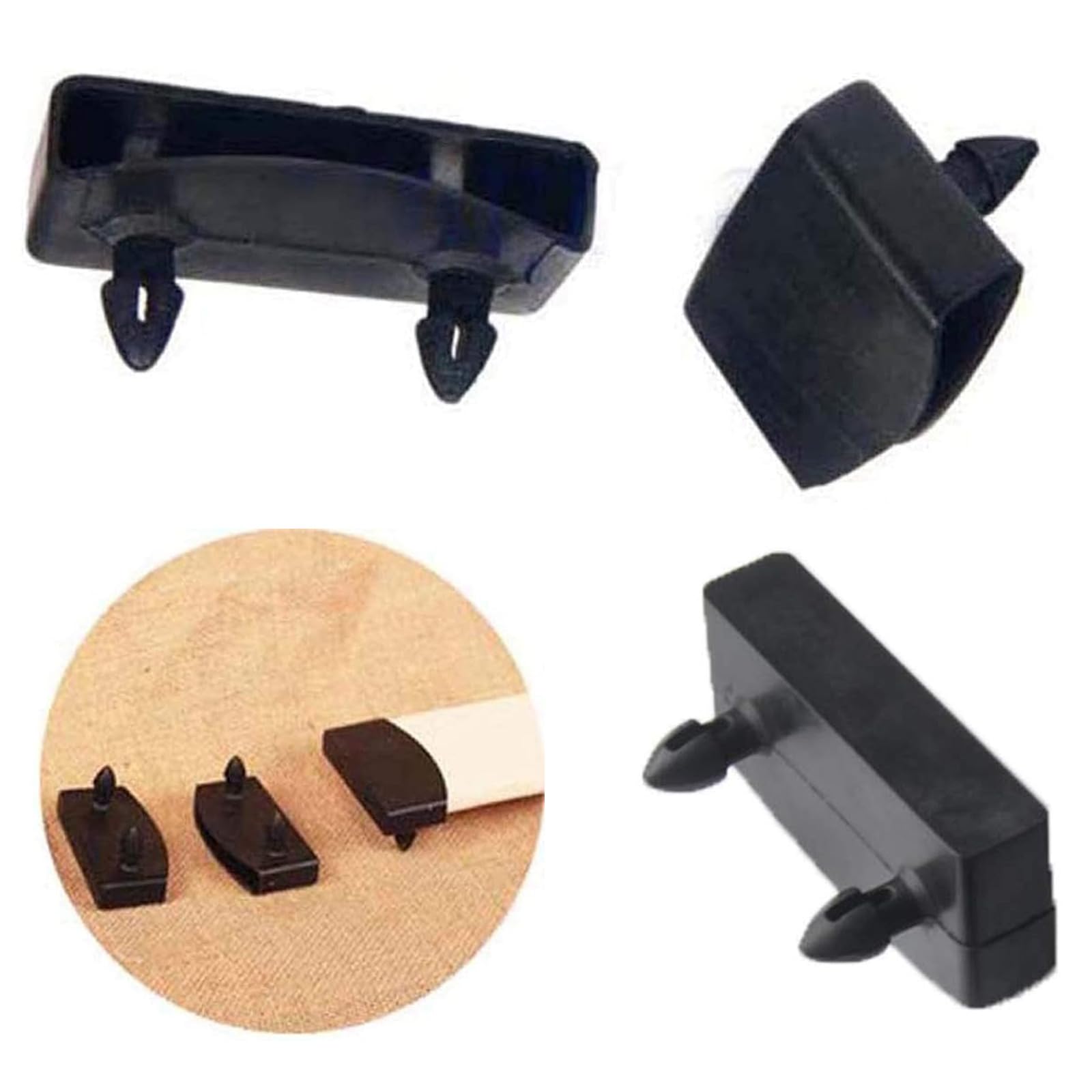 QingxuTuLi 55-56mm 20PCS Replacement Bed Slat Holders Kits Bundles Plastic End Caps Holders - Image 4