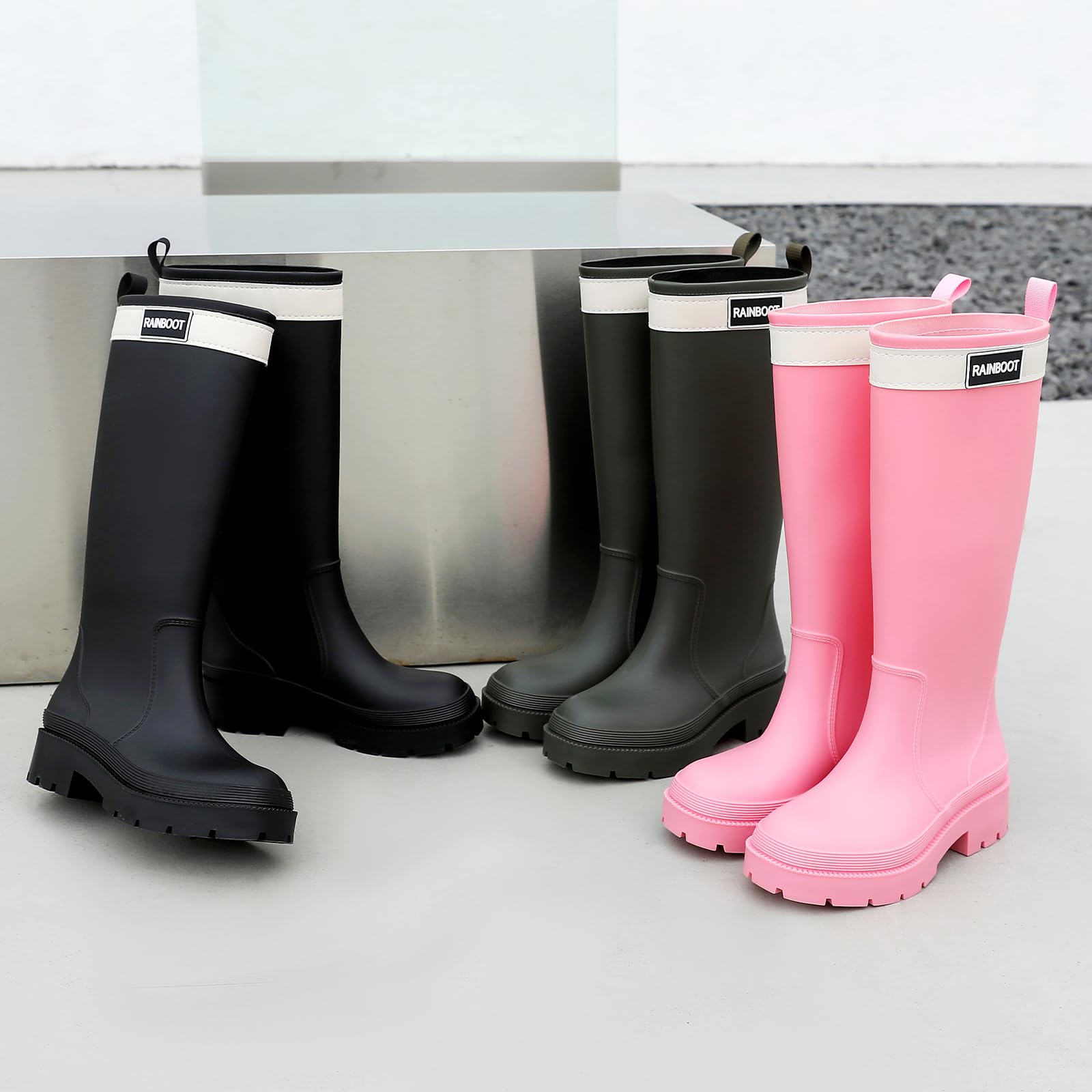 Bottes De Pluie Femme, ImperméAble Et AntidéRapant Bottes