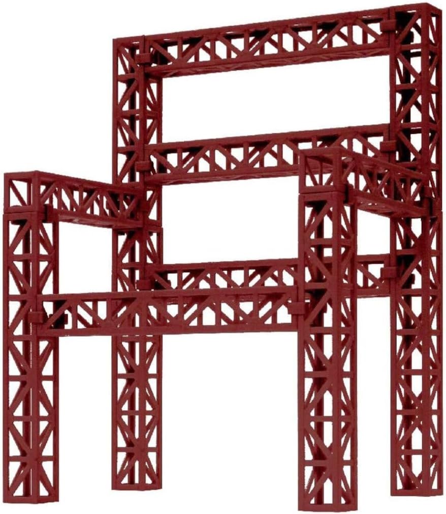 Premium Parts Collection Steel Truss Set Red Non-Scale ABS PPC-K39RD Display Accessories