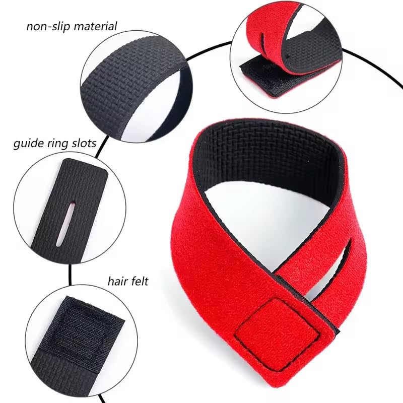 Set de 5 o 10 correas elásticas multicolor para cañas de pescar miniatura 3