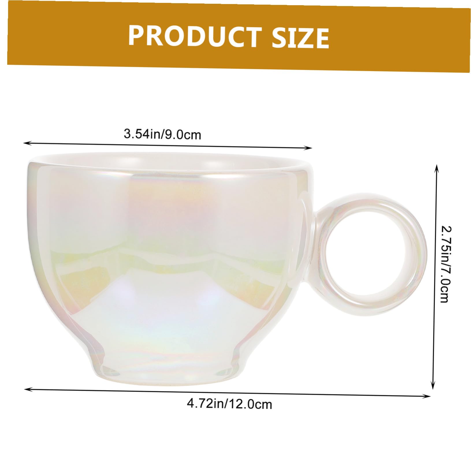 VANZACK Juego de Tazas de Café de Cerámica de 200ml con Platillo, Diseño Delicado y Base Plana, Adecuado para Café y Té en Casa o Obsequio Especial