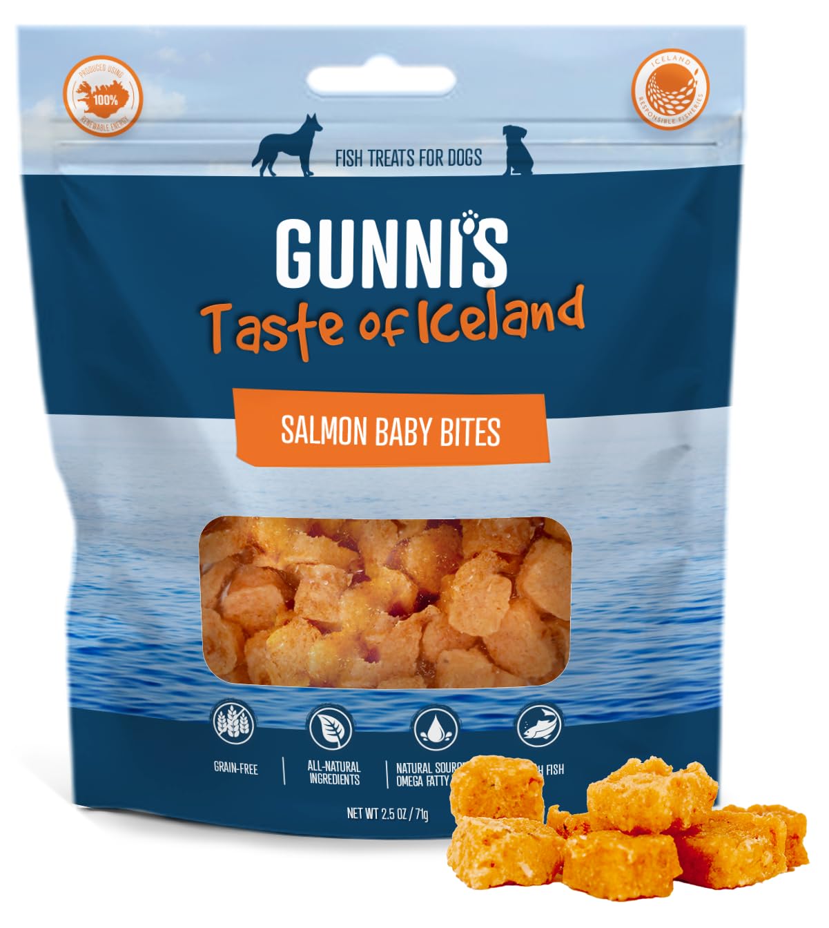 Gunni’s Salmon Baby Bites, 85 g (Pack of 1)