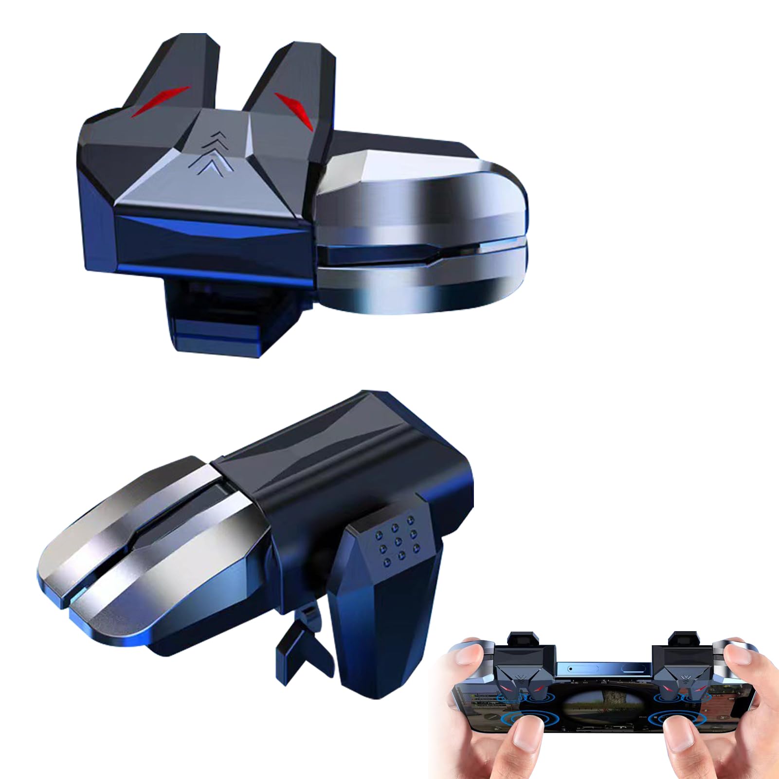 Trigger Per PUBG Mobile | 6 Pulsanti Meccanici | Compatibile Con Smartphone | USB | Design Antiscivolo