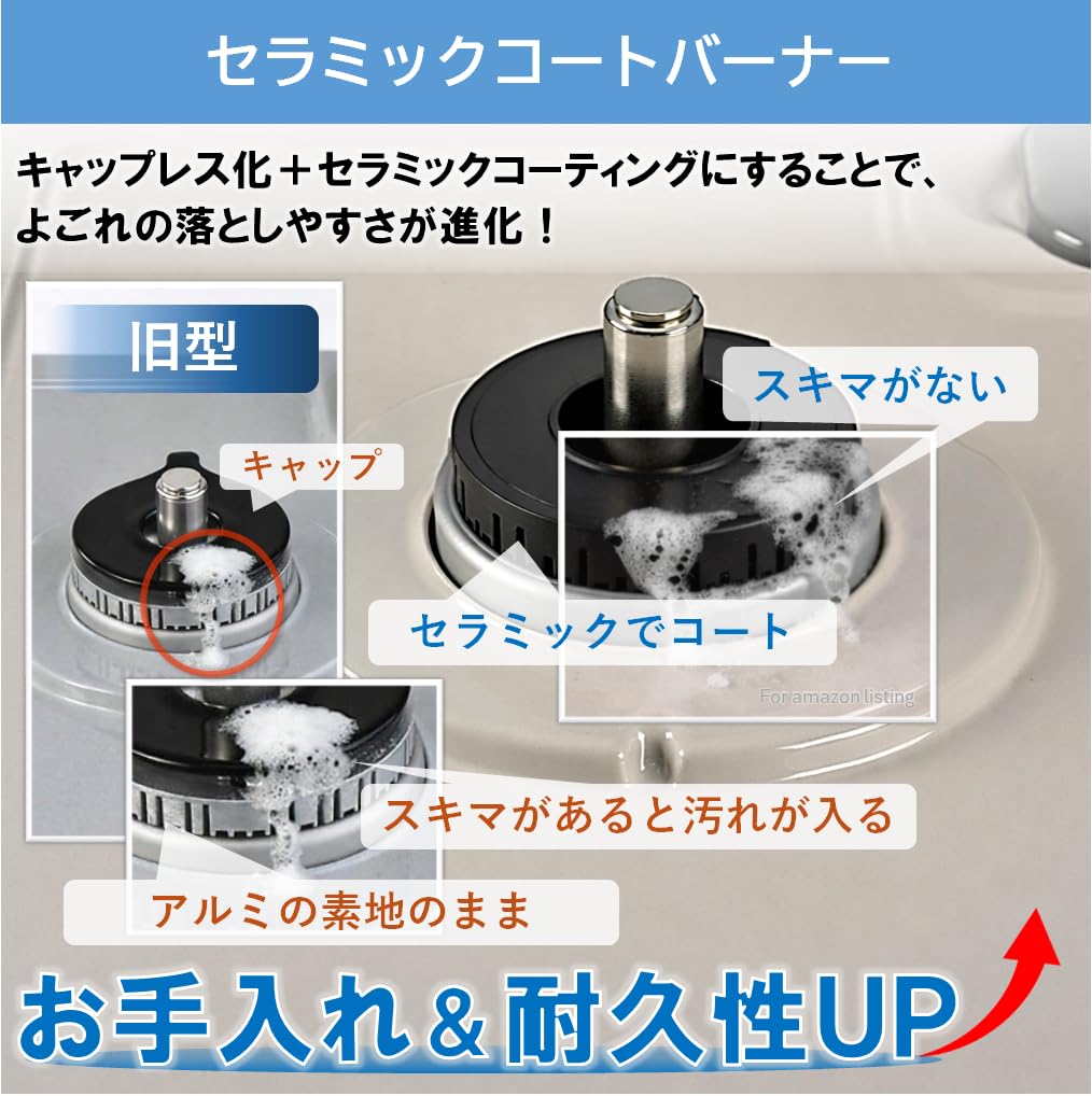 Amazon | リンナイ ガステーブル ガスコンロ プロパンガスLPG用 幅約