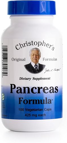 Fórmulas originales de Christopher Fórmula de páncreas - Pancreas Cleanse Detox y reparación - Probióticos para la salud digestiva