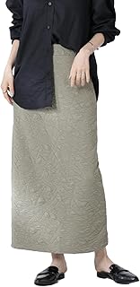 [ナノ・ユニバース] フクレジャガード カット ナロー スカート (セットアップ可) レディース 673-5130300