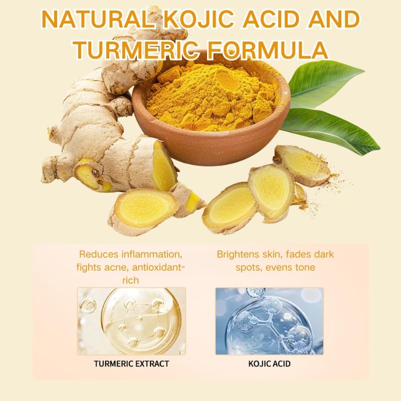 2PCS Turmeric Kojic Acid Skin Care Set - Image 3