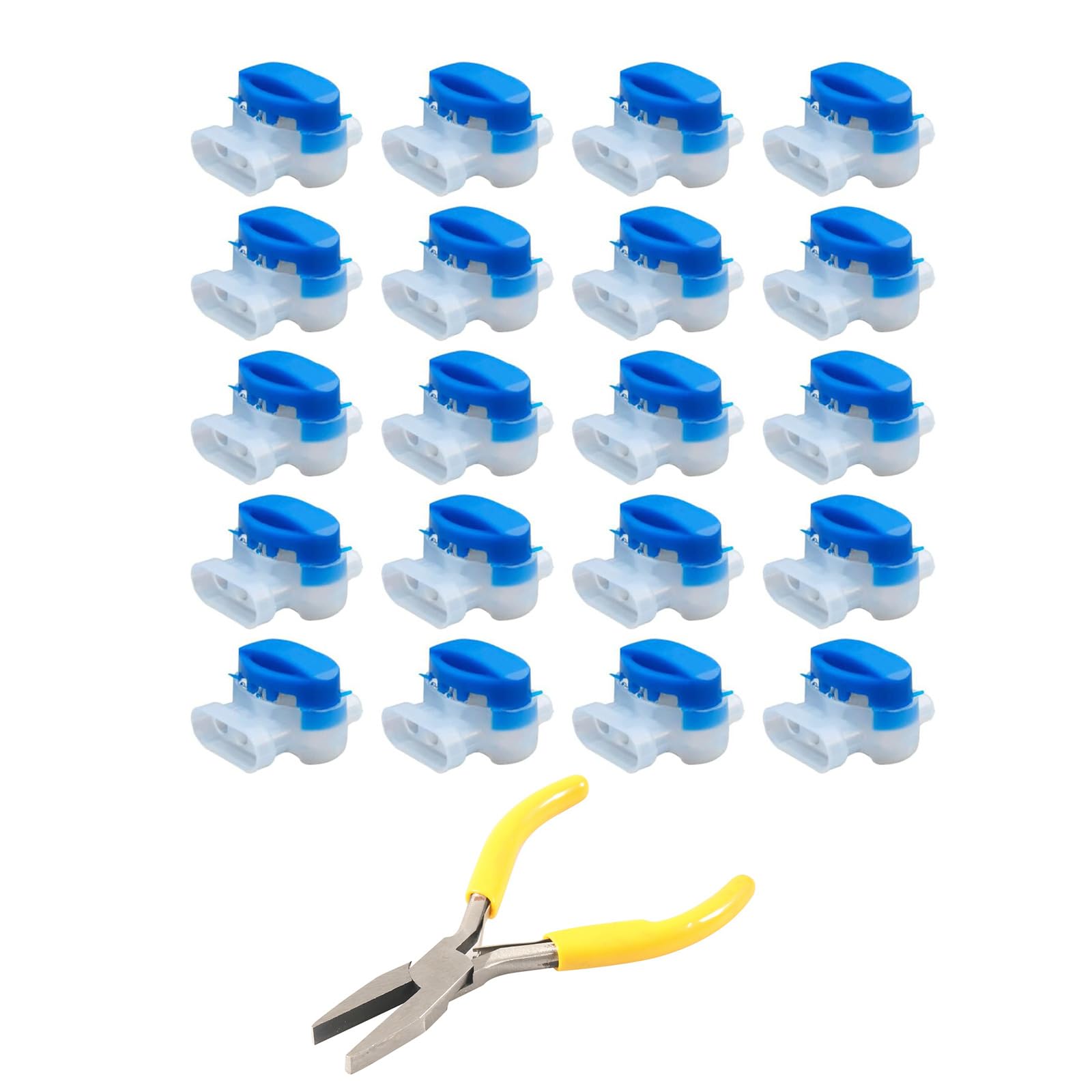 Stripping Wire Connectors Waterproof Connectors Set for 22 to 14AWG Cables for Robotic Lawns Mowers & Irrigation Crimping Terminals