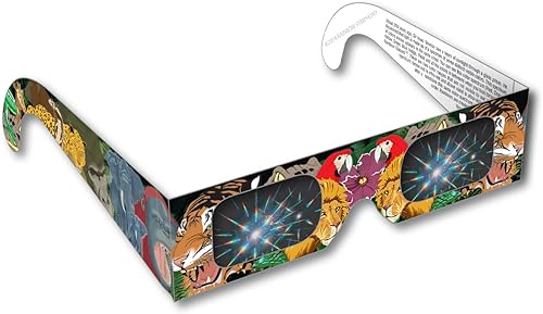 Miniatura 8 de Rainbow Symphony Gafas Rainbow 3D Fireworks - Diseño de pájaro, paquete de 25