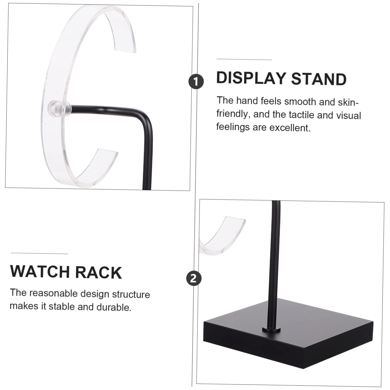 3stücke Eleganter Uhrenständer Stabiler Und Handgelenk-uhrenhalter Für Schmuckdisplay Vielseitige Präsentation Von Uhren Und Armbändern Im Einzelhandel