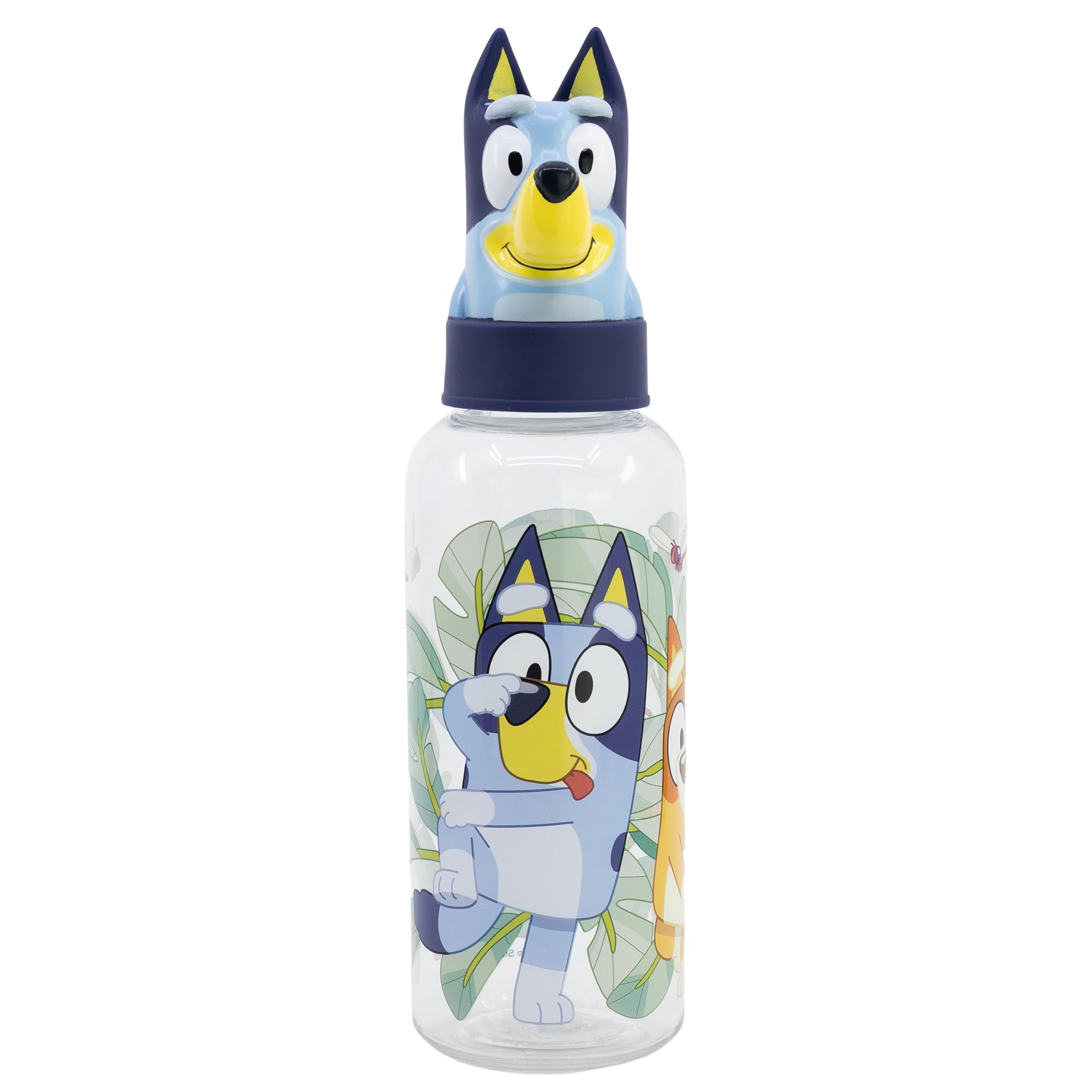 Bluey Kids Water Bottle 560 ml - Reusable BPA Free Drinks Bottle for Children with Character Lid, Leakproof Screw Top, Ideal for School, Nursery, Sports & Travel